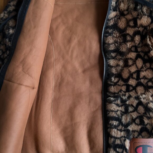 Coach x Champion Super Fleece Shearling Coat | Unisex | Size S - Picture 5 of 8